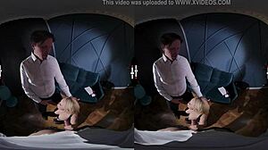 Want to donate your juice in this dark room VR blowjob?