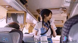 ทัวร์เซ็กส์บนรถบัสกับสาวเอเชียนมโตสุดยั่ว