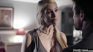 busty birthday girl sneaks stepdad's cock and stepmom's tits for fun