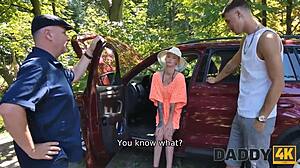 Daddy4k Featuring Old Man's Meat in European Outdoor Setting