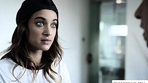 Lesbian Step Sister Sucks Cock in Crazy Family Scene