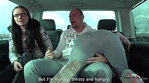 Mea Melone and Wendy Moon lure blonde into wild taxi ride with horny stranger! 😈