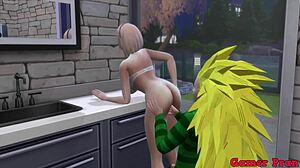 Érzelmes trió vágy Naruto hentai-ben Sakura-val, Hinata-val és Radi creampie-vel