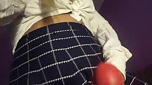 sissy boy gets face sat by blonde femdom 😈