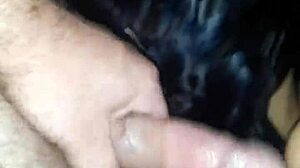 blind latina gags on black cock in interracial deepthroat choking