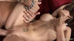 After a steamy car blowjob, the brunette got drilled hard at his place. She rode him wild!