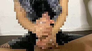 silent lotion handjob on erect cock