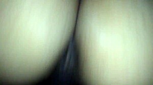 Reverse cowgirl on monster cock, latina riding big black dick intensely.