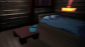 blonde elf gives amazing titjob in hentai game