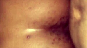 This ebony babe gets bent over for intense doggy style with a monster big black cock pounding her ass