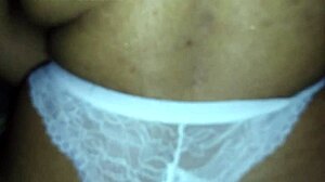 mexican prostitute bends over and takes the dick doggystyle all by herself