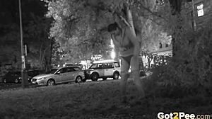 What unfolds in public spaces at night