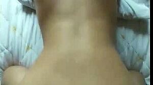 Friend treats her like a prostitute in homemade cowgirl ride.