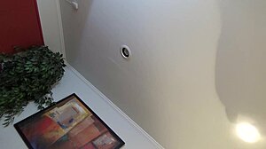 angie undergoes detailed casting interview, showcasing her tattoos in hardcore style