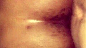 This ebony babe gets bent over for intense doggy style with a monster big black cock pounding her ass