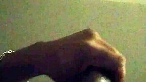 Stroking big cock while craving that wet pussy