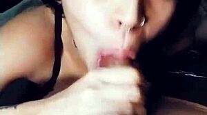 emo girl sucks bf on webcam