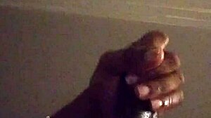 Stroking big cock while craving that wet pussy