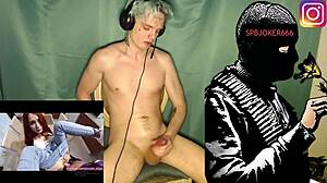 Surowý ruský mafián vypustí obrovskú dávku spermy po roznietenom 18+ handjob a POV sexi