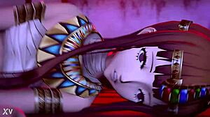 Futaba undergoes hypnosis in 3d hentai anime futanari scene