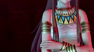 Futaba undergoes hypnosis in 3d hentai anime futanari scene