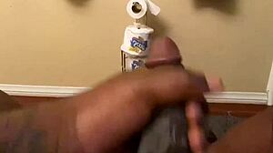 Why's your big dick moaning so deep during solo masturbation?