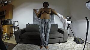 Chloe Leone's anal casting in POV