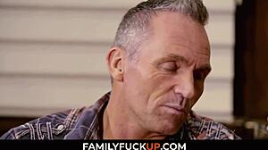 Familyfuckup com - dad struggles with horny stepdaughter Cadey Mercury and Marcus London in a wild scene.