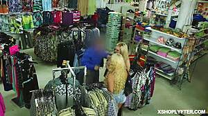 lp officer catches shoplifter katy kiss at work