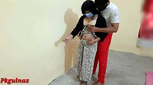 Indian girlfriend gets wild with boyfriend's hardcore pounding! 😍