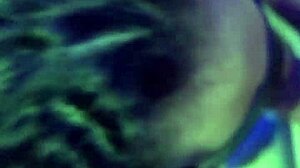 Blindfolded Naughty Coworker Gives Intense BDSM Blowjob To Old Man