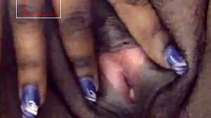 Detailed black phat pussy play with bbw fat woman