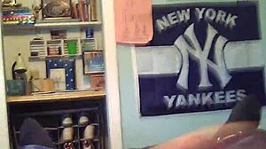 young gay amateur still masturbating at home, horny despite age