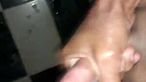 Solo Amateur Strokes Cock in Intimate Session