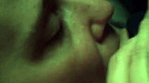 Hot blowjob after work with mouth full of cum