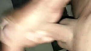 Solo Amateur Strokes Cock in Intimate Session