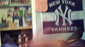 young gay amateur still masturbating at home, horny despite age