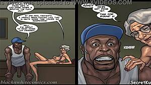 Caramba, aquela velha levou socada dura por pau negro gigante na aula