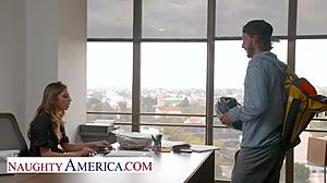 Naughty Gianna Dior gets wild and horny at the office.