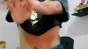 Ts Angelique Monroe Sways in Sexy Crossdressing Dance