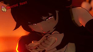 Kali Worships Blake's Feet In Hentai Loop With Cartoon Fetish And Anime Toes