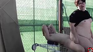 claudia marie having fun in the garden with anal and blowjob