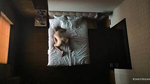 omg, look at her loving herself in bed so much 😍