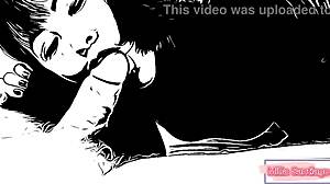 Japanese Teen Feels Intense Pleasure Sucking Friend's Dad to Cumshot