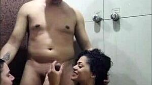 fucking two hot wet teens in shower, gabbie and rennan luna 😏