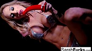 Tattooed Blonde Milf Sarah Toys Her Pussy