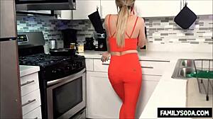 I walk in on my stepmom and start jerking off