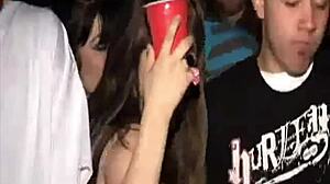 Wild dorm party at midnight with hot college babes!