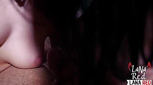 lesbiche belle con tette enormi in azione pompino doppio