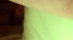 Wife gives quick blowjob with big tits before bed.